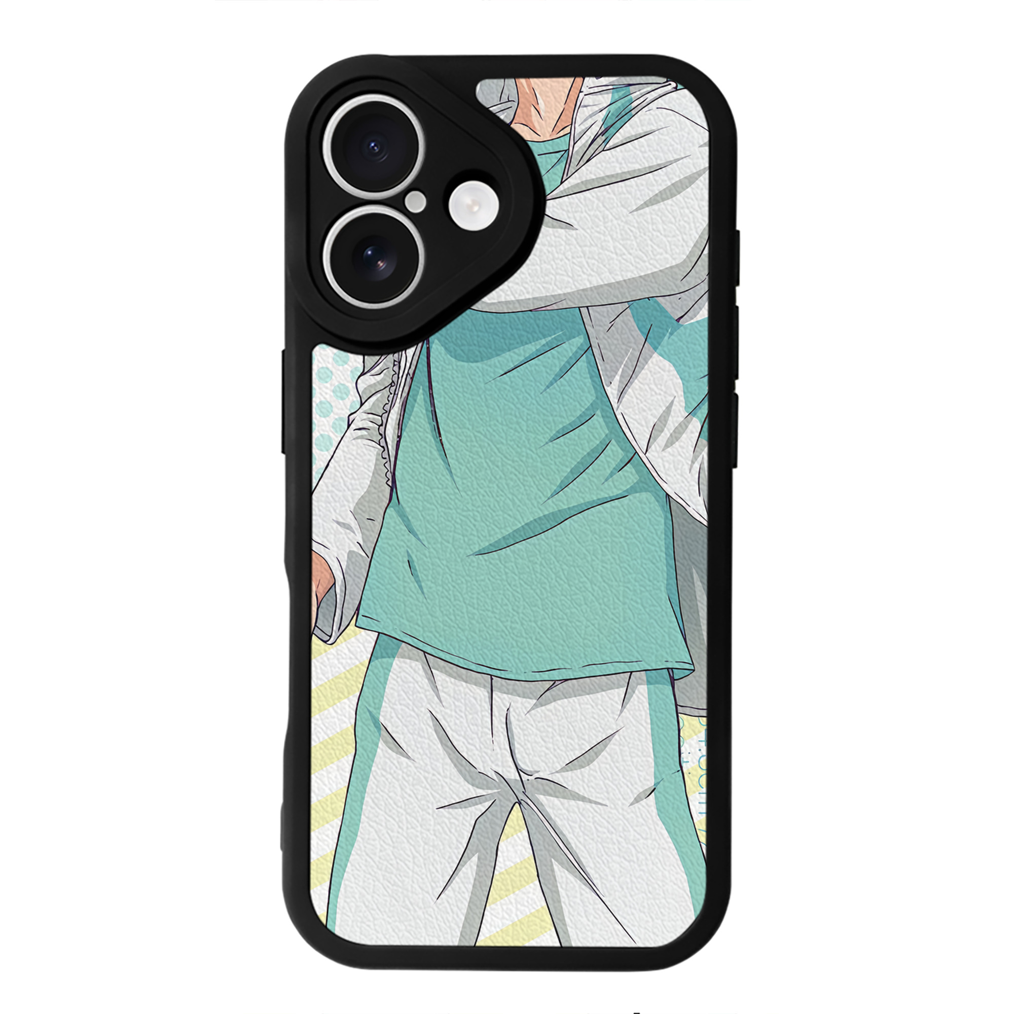（画像用） ハイキュー!! Haikyu!! 【iPhone 16シリーズ対応】シリコンスマホケース（レザー調） 材質：シリコン